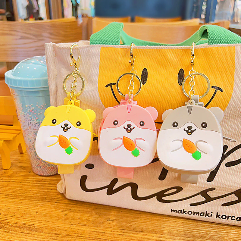 Wholesale Hamster Mini Silicone Coin Purse Keychain